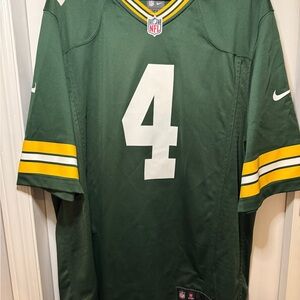 Nike Green and Yellow Men's Jersey